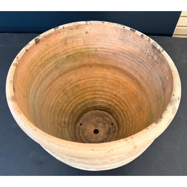 Mid 20th Century Large Greek Garden Planter Pot or Urn of Terracotta From Crete - Three Available For Sale - Image 5 of 8