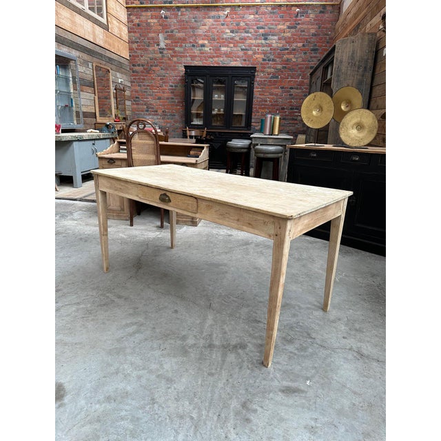 Country Table with Spindle Legs For Sale - Image 3 of 12