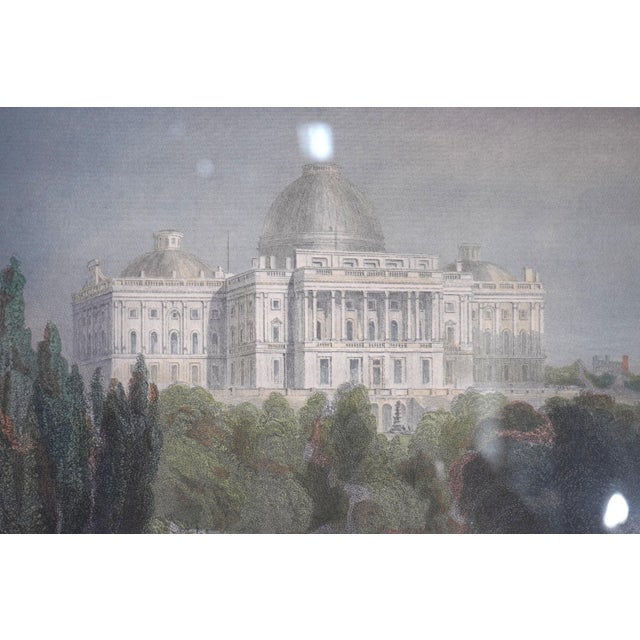 1900 - 1909 Vintage Engraving of View of the Capitol of Washington For Sale - Image 5 of 12