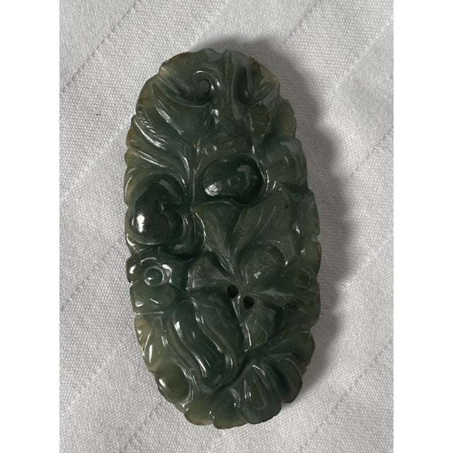 Gemstone Carved Jade Pendants Set of 5 For Sale - Image 7 of 13