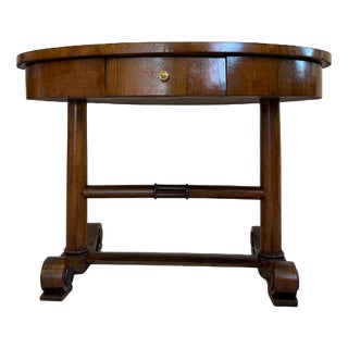 Small Late Biedermeier Table in Walnut For Sale