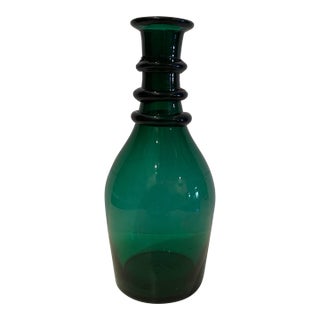 1820s Green Glass Decanter For Sale