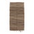 Vintage Moroccan Rug in Ivory and Mocha With Striped Patterns - Rug & Kilim For Sale
