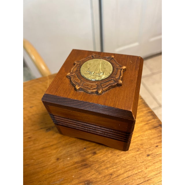 Vintage Mid 20th Century Nautical Reuge Music Box For Sale - Image 10 of 10