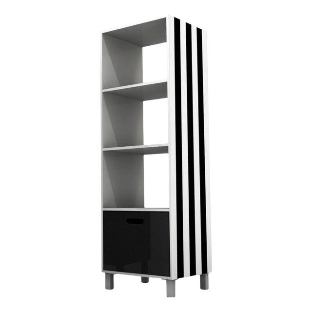 Simbolo Stripes Bookshelf in Powder-Coated Aluminum by Altreforme For Sale