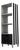 Simbolo Stripes Bookshelf in Powder-Coated Aluminum by Altreforme For Sale