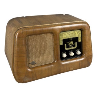 Vintage Wooden Radio, 1940 For Sale