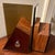 Mid-Century Modern Pair of Mid Century Smoked Lucite and Walnut Bookends For Sale - Image 3 of 7