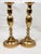 Vintage pair of brass candlesticks. Tall and perfect to make a statement on a mantle, table or buffet. Can use year round....