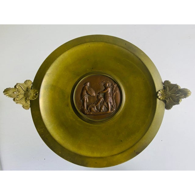 19th Century Grand Tour Classical Italian Bronze Compote. For Sale - Image 9 of 11