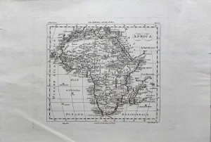 Ancient Map of Africa - Original Etching - 19th century 19th Century