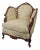 Louis XV Style Walnut Carved Lounge Chair For Sale