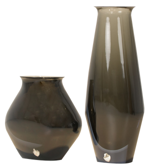 Large Sommerso Vase in Murano by Flavio Poli for Seguso, 1960s