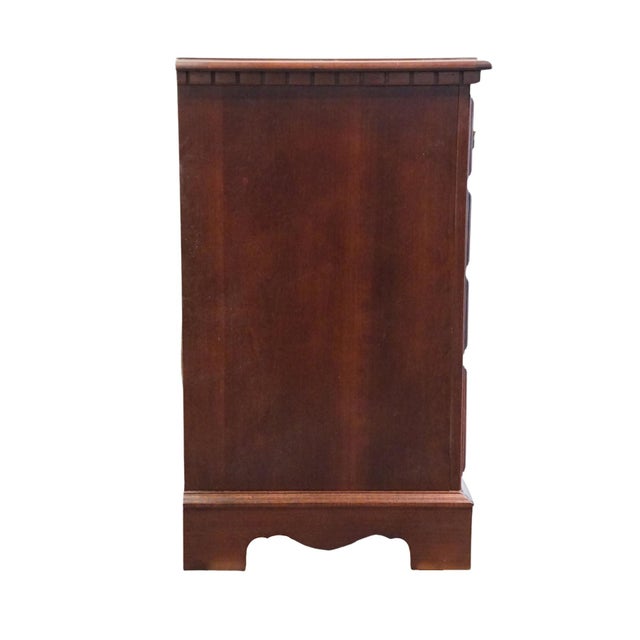 Broyhill Furniture Cherry Early American Traditional Style 67" Triple Door Dresser 735-6597-32 For Sale - Image 14 of 15