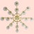 Gold 21st Century Modern Murano Flush Mount by Fabio LTD For Sale - Image 8 of 10