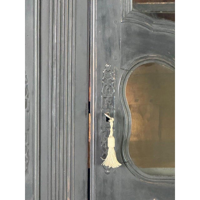 19th C. Napoleon III Painted Armoire For Sale - Image 9 of 16