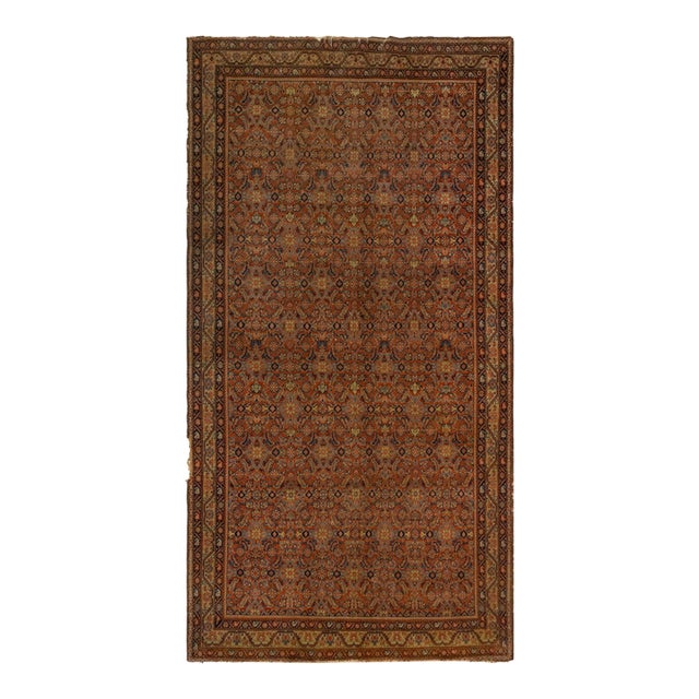 Antique 20th Century Persian Malayer Runner With Geometric Lattice - Rug & Kilim For Sale