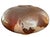 Hand-thrown boho studio pottery vessel with a wide, low-profile silhouette and beautifully layered earth-tone glazes. Warm...