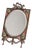 Beveled Table Mirror with Bronze Frame For Sale