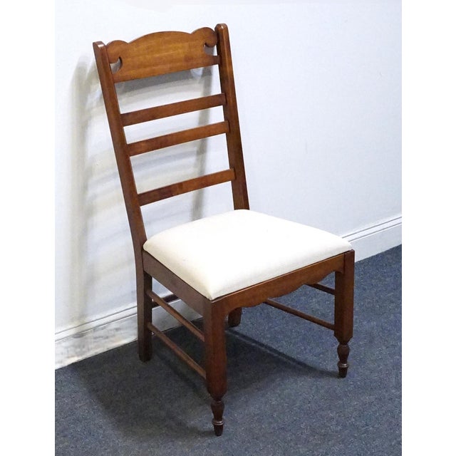 Pennsylvania House Pennsylvania House Early American Country Style Ladderback Dining Side Chair For Sale - Image 4 of 10