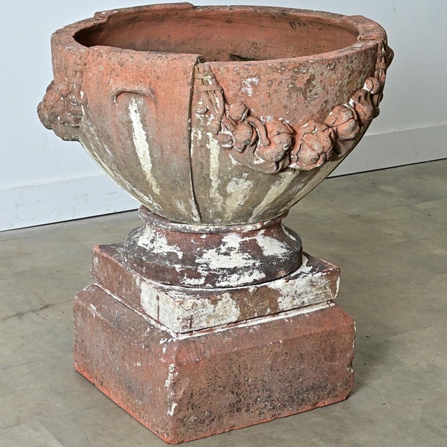 Early 20th Century English Compton Terracotta Pot on Pedestal For Sale - Image 11 of 12