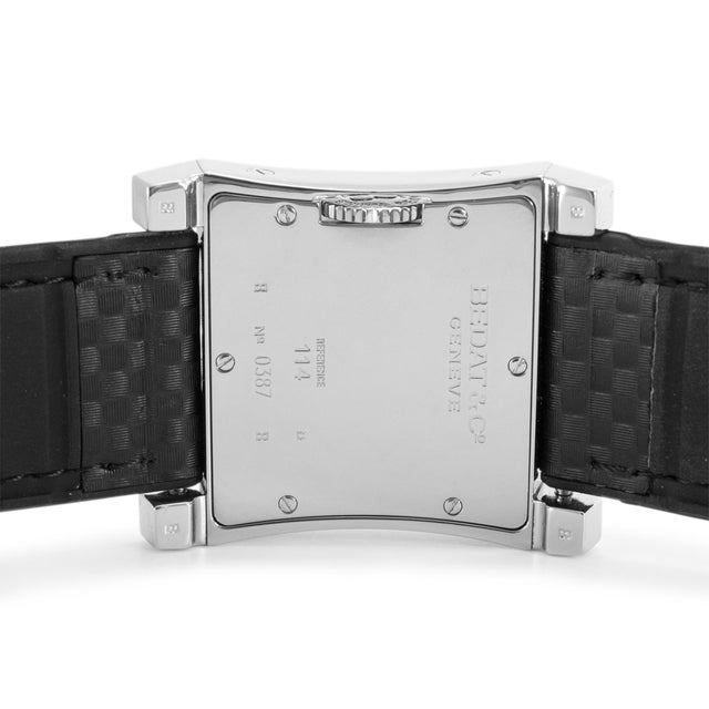 Early 21st Century Bedat & Co. Geneve N01 31.50mm 114.030.100 Diamond Bezel Stainless Steel Watch For Sale - Image 5 of 8