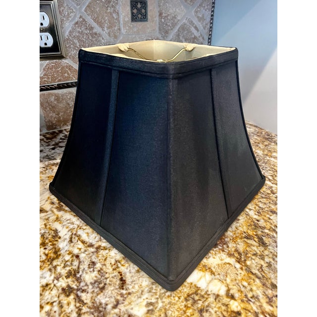 Mid 20th Century Pair Frederick Cooper Hand-Blown Glass & Brass Palm Tree Table Lamp With Shades For Sale - Image 10 of 12