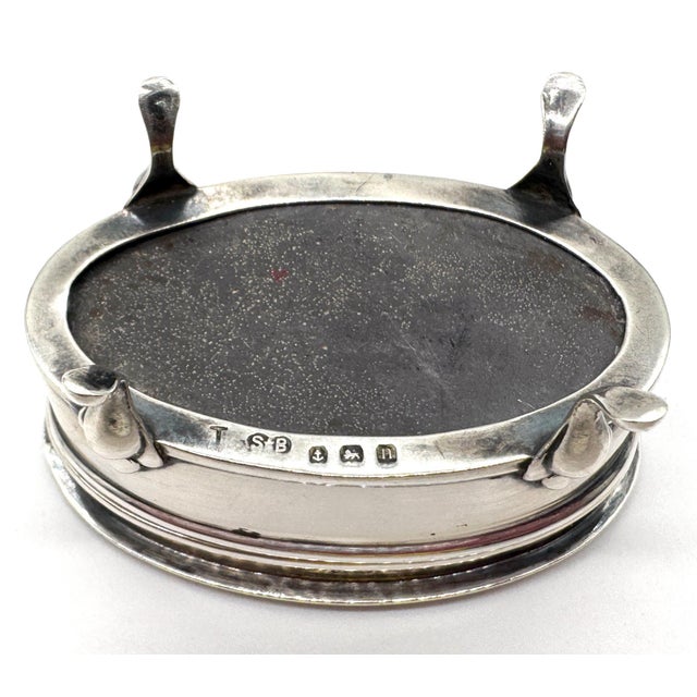 Edwardian Sterling Silver Oval Trinket Box Raphael Angel Heads, Birmingham, 1912 For Sale - Image 13 of 18