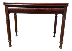 A Fine Antique Pennsylvania Sheraton Mahogany Flip Top Game Table, Circa 1830