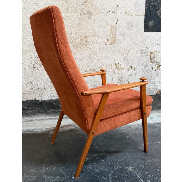 Mid-Century Swedish Modern Lounge Chair by Bröderna Johansons - Fully Restored For Sale - Image 4 of 7
