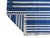 Handmade Cotton Gaia Striped Rug, Blue And White 6'x9' For Sale - Image 6 of 8