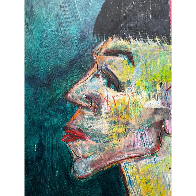 Figurative Original Painting Mixed Media Figurative #9 Gesture on Paper by Nancy Rosen For Sale - Image 3 of 4