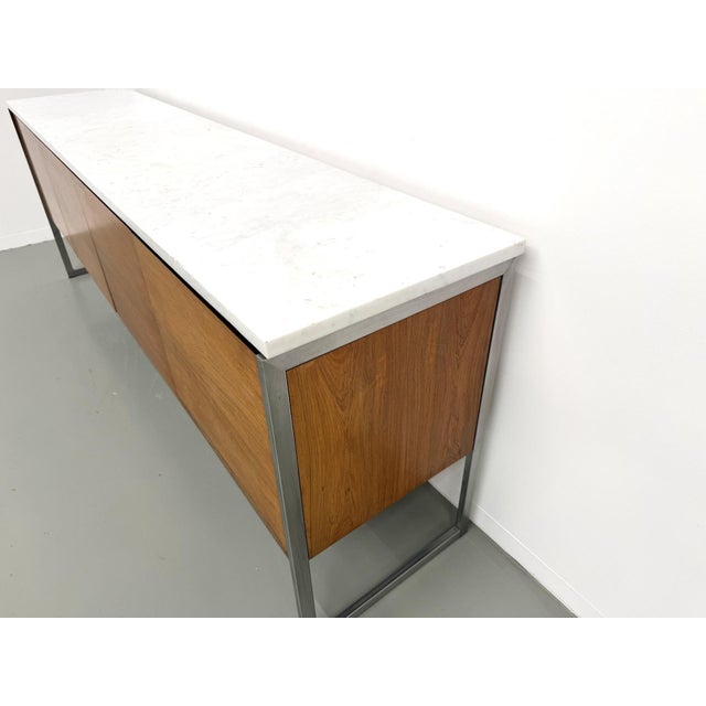 Brown Modernist Sideboard in Rosewood and Marble from Arno, 1970s For Sale - Image 8 of 18
