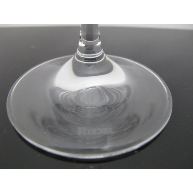 Josef Riedel Crystal Vivant Small 7" Champagne Flute Wine Glass Set of 3 For Sale In Portland, OR - Image 6 of 6