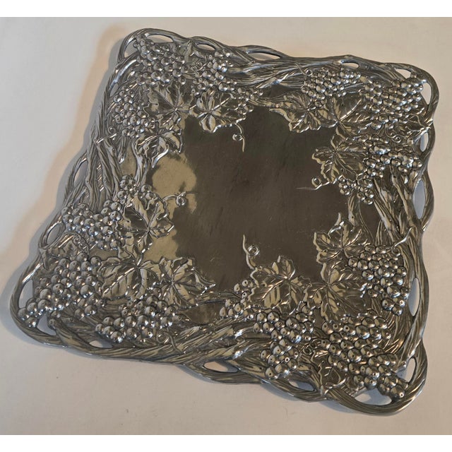 Vintage Arthur Court Grapevine Platter For Sale - Image 14 of 17