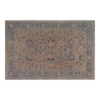 Authentic 19th Century Persian Kirman Handmade Wool Rug For Sale