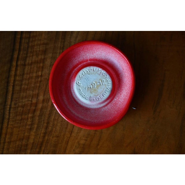 1980s Glazed Ceramic Candleholders from Scheurich, 1980s, Set of 4 For Sale - Image 5 of 6