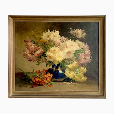 E. Coppenolle, Floral Still Life, 1800s, Oil on Canvas, Framed For Sale - Image 13 of 13