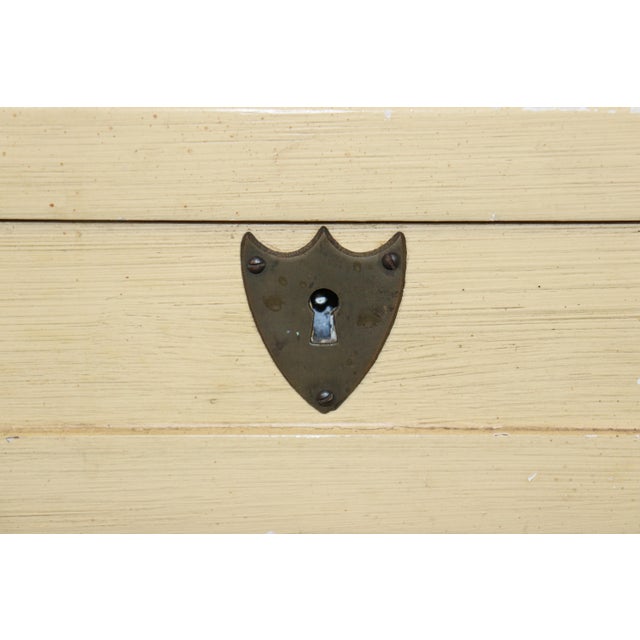 1950s Fine Pair of Creme Painted French Directoire Style Commodes, A Pair For Sale - Image 10 of 15