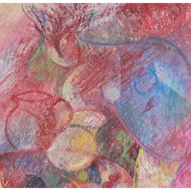 Oil on wooden table realized by Sebastiano Sanguigni (1931-2012). Hand signed lower left. Very good condition. This piece...