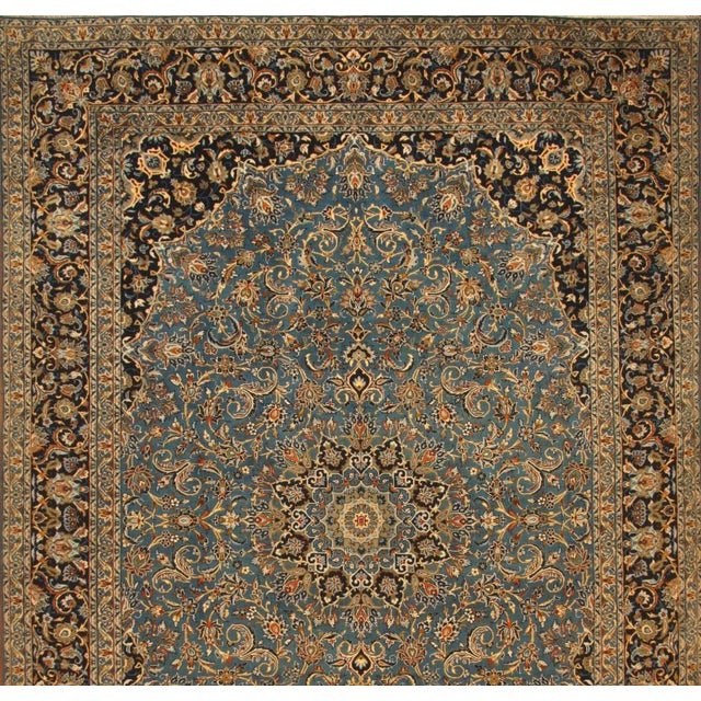 Hand-Knotted Middle Eastern Wool Rug For Sale - Image 3 of 11