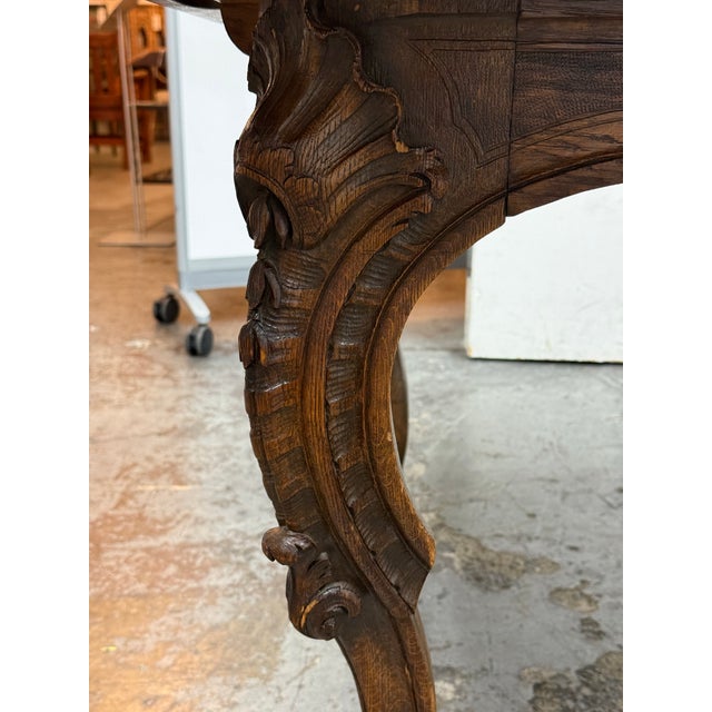 French Louis XV Extension Dining Table, Mid 20th Century For Sale - Image 10 of 12