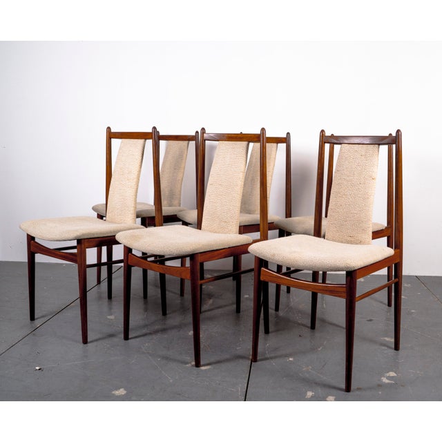 Mid-Century American Nutwood Dining Chairs, 1970s, Set of 6 For Sale - Image 11 of 16