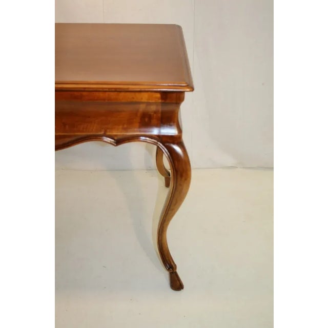 Wood Pair of French Provincial Walnut Sofa Side End Tables, C. 1940 For Sale - Image 7 of 11