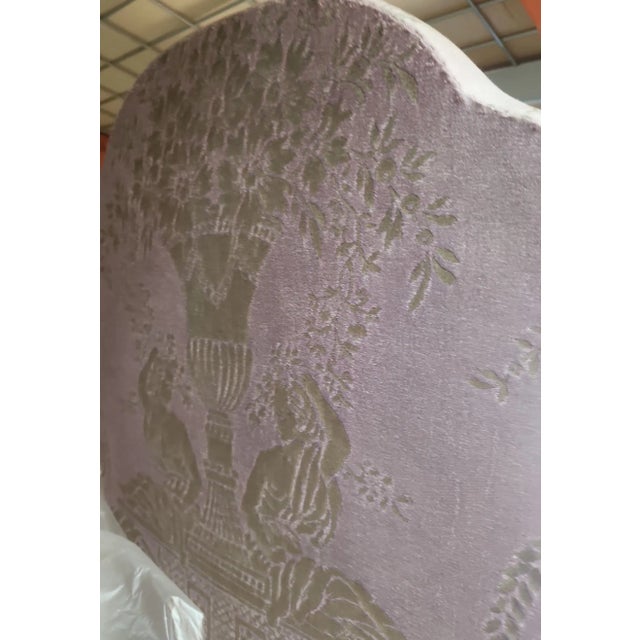 Vintage Regency Gregorius Pineo Dining Chairs in Fortuny Upholstery - Set of 6 For Sale - Image 11 of 11