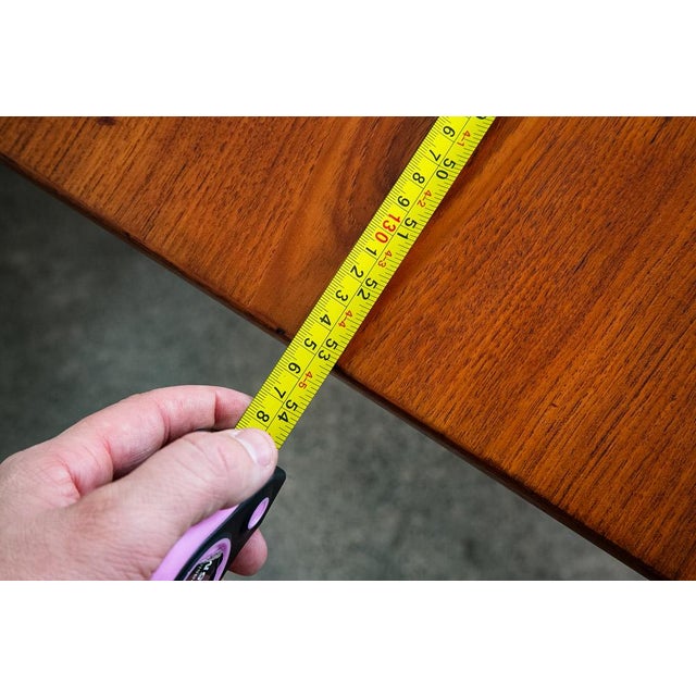 1960s Mid Century Danish Modern Dining Table Denmark Teak Wood Extension Draw Leaf Nm For Sale - Image 12 of 12