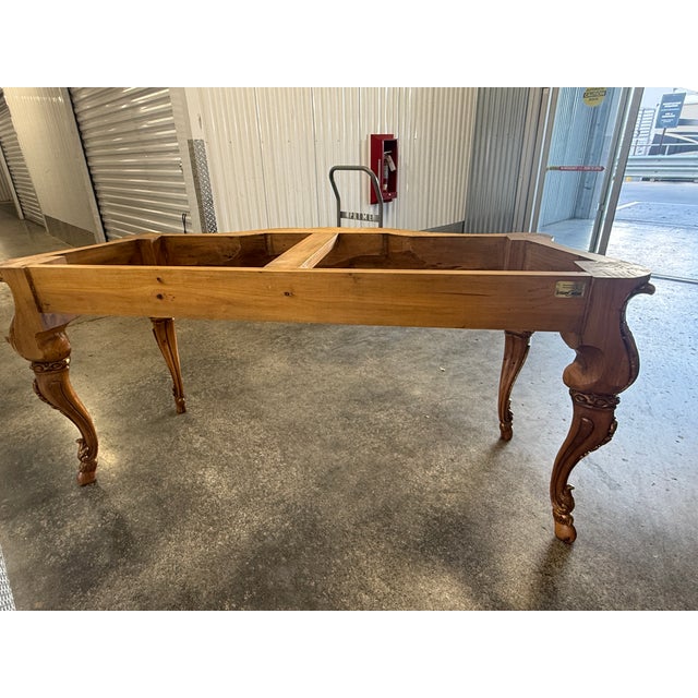 Large William Switzer Louis 16th Rouge Marble Top Console Table For Sale - Image 15 of 18
