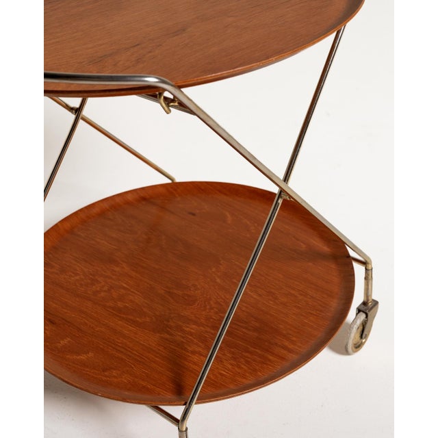 Serving Trolley by J-H Fabrikerna, 1950s For Sale - Image 9 of 12