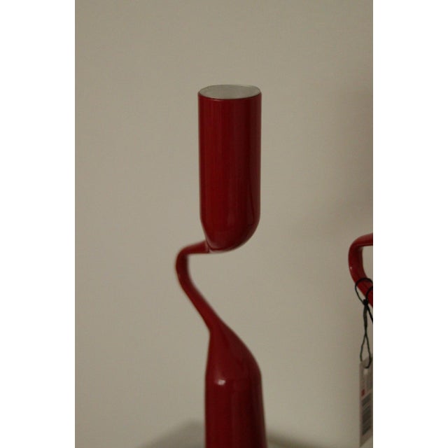 Vintage Red Metal Candleholders by Mikaela Dörfel for Menu, Denmark, 2000s, Set of 2 For Sale - Image 15 of 18