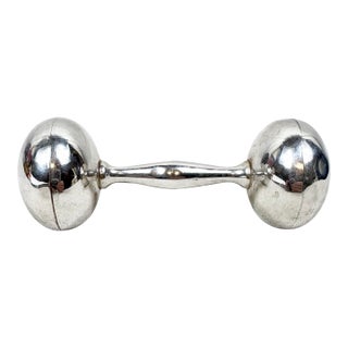 Vintage Sterling Silver Baby Rattle For Sale